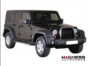 Jeep Wrangler JK Side Steps - Oval Running Boards - Chrome Jeep Wrangler JK Side Steps - Oval Running Boards - Chrome